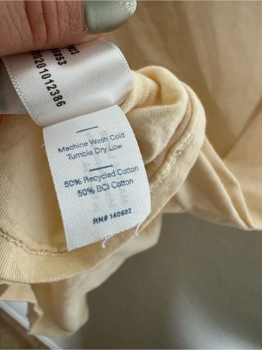 Marine Layer Short Sleeve Tee in Light Cream